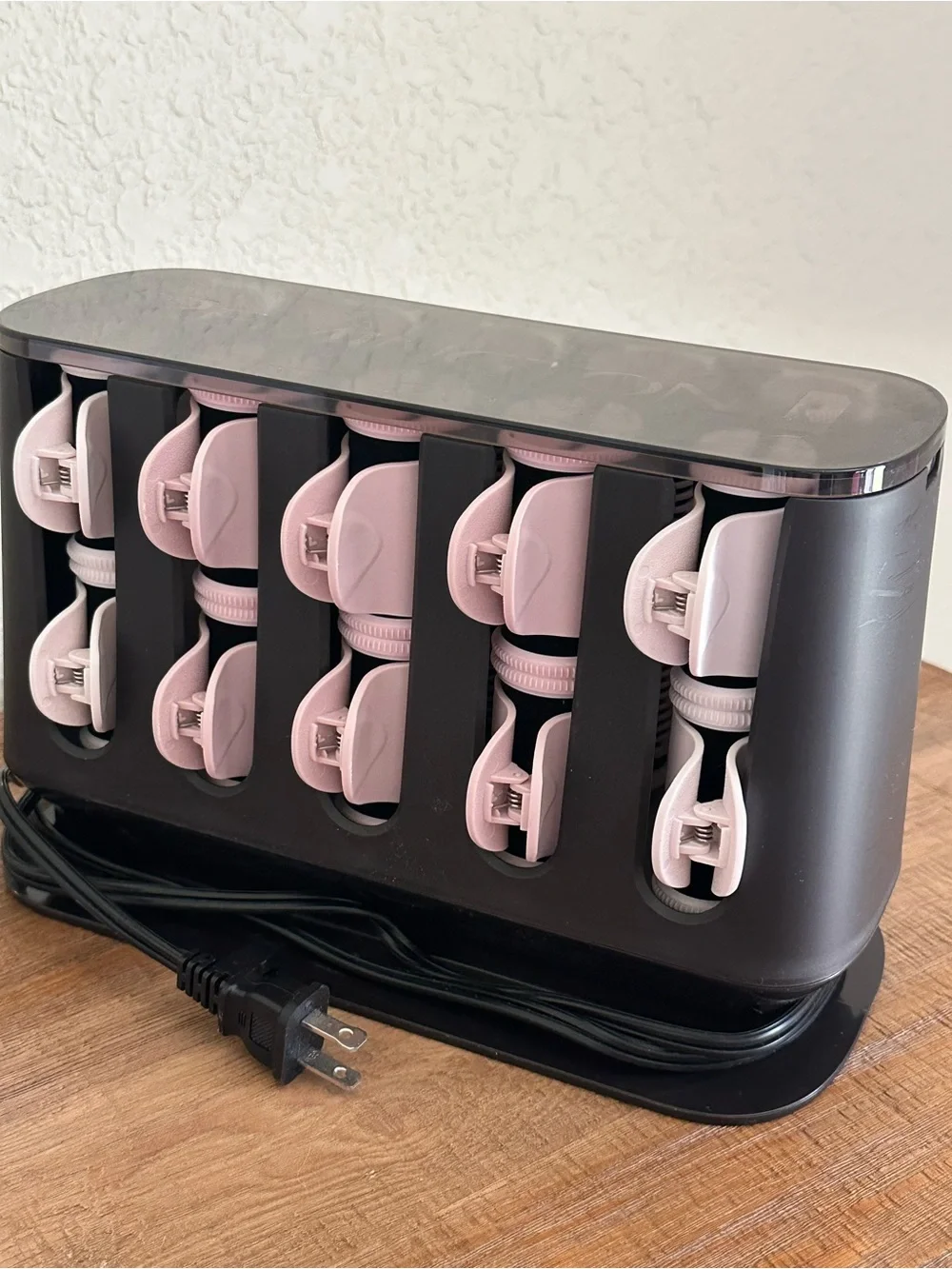 Remington Pink Clip-In Heated Hair Roller Set with Case